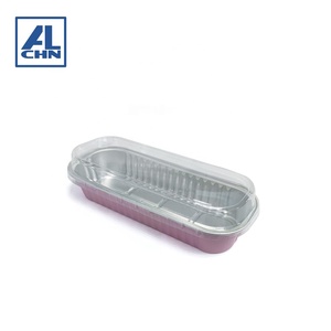 ALCHN 200ML/6.7oz Contenant alimentaire jetable en aluminium avec revêtement en feuille d'aluminium, résistant au four, outils de cuisson, boîte à <span class=keywords><strong>pain</strong></span> pour micro-ondes - Product Image 4