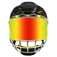 YOUNGSON Casque de Hockey sur Glace de Haute Qualité avec Grille de Protection Intégrale en PC pour Joueurs et Gardiens de But Y