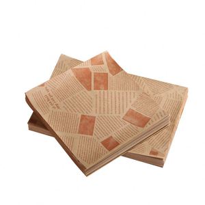 Hot Selling Food Grade <b>Burger</b> <b>Wrapping</b> <b>Paper</b> Latest Design Baking <b>Paper</b> for Fast Food Restaurants Made Pulp PE Coating Bread - Product Image 3