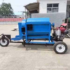 Machine à battre le maïs et le soja, moteur diesel 12 CV, équipement agricole multifonctionnel, bleu - Product Image 2