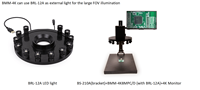 Microscope numérique 4K BestScope BMM-4K8MPC à longue distance de travail, zoom 18X, mise au point automatique, caméra industrielle pour la réparation de circuits imprimés et la soudure