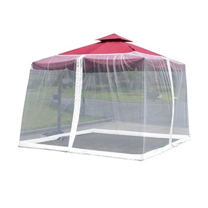 Diseño moderno Cuadrado Lado de pie Jardín al aire libre Patio Sombrilla a prueba de polvo y mosquitera con base para patio - Product Image 1