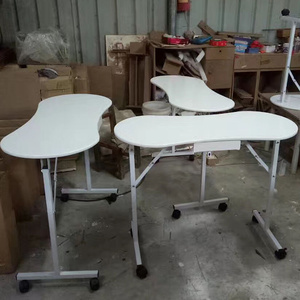 Foshan-<span class=keywords><strong>mesas</strong></span> de manicura <span class=keywords><strong>para</strong></span> salón de manicura, muebles portátiles con reposabrazos, Color y tamaño personalizado - Product Image 2
