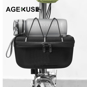 AGEKUSL 防水黑色前车架包袋骑行包篮适用于 3Sixty Aceoffix 折叠自行车 - Product Image 2