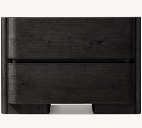 Table de chevet de luxe pour la maison, style américain, bois de chêne rustique, table de nuit fermée