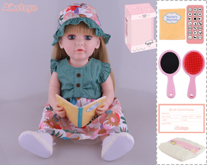 Poupée Reborn FiveStar de 56 cm en Vinyle et Caoutchouc, Jouet de Mode Réaliste pour Enfants, Idéale pour Lire des Histoires - Product Image 6