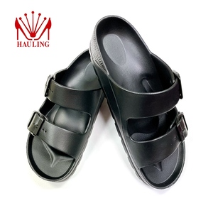 Sandalias de moda EVA con dos tiras, chanclas, colores personalizados, hebilla ajustable, soporte para el arco del pie, unisex - Product Image 4