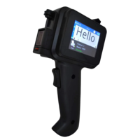 Impresora de Inyección de Tinta Manual Portátil de 12.7mm con Pantalla Táctil, Máquina de Codificación con Tinta de Secado Rápido para Cajas Flexibles, Botellas y Tubos