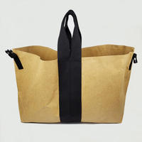 Sac à main décontracté grande capacité à double fermeture éclair, imperméable, pour le shopping, le rangement et le transport d'articles de voyage