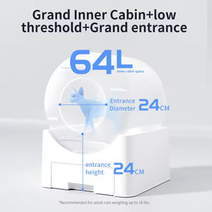 กระบะทรายแมวอัตโนมัติขนาดใหญ่ สีขาว <span class=keywords><strong>ทำความ</strong></span><span class=keywords><strong>สะอาด</strong></span>ตัวเอง ควบคุมผ่าน<span class=keywords><strong>แอ</strong></span>ป <span class=keywords><strong>พ</strong></span>ร้อมระบบตรวจสอบสุขภา<span class=keywords><strong>พ</strong></span> - Product Image 4