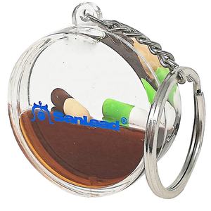 液体溶岩流タブレットフロート液水カプセルフローターオイルバブル液ピル浮き薬フローティングキーホルダー - Product Image 3