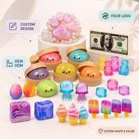Mainan Squishy Jumbo Renyah dan Lembut, Mainan Fidget Silikon untuk Mengurangi Kecemasan, Grosir Mainan Squishy Bentuk Pangsit