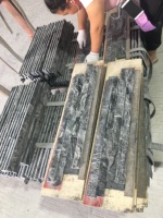 Grosir Kenya Panel Ledger Tumpuk Batu Marmer Hutan Hitam/Hitam Kayu/Hitam