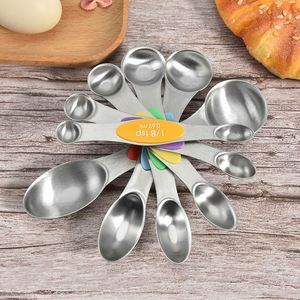 Stainless Steel 6Pcs Cups and Spoons Set Baking <b>Measuring</b> Spoon - Product Image 3