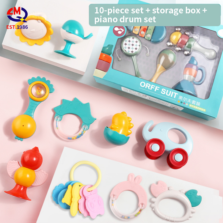 Детская погремушка можно кипятить и укупороть, Успокаивающая игрушка для захвата, 6 месяцев, 1 год, Новорожденный ребенок, головоломки для прорезывания зубов