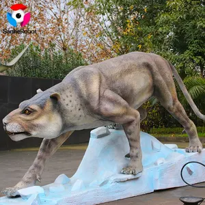 El salvaje prehistórico en la Edad de Hielo Animatronic robótico Animal tigre dientes de sable para venta