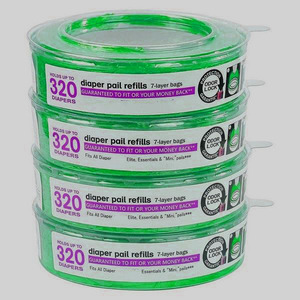 4 paquets de sacs de recharge pour poubelle à couches <span class=keywords><strong>Angelcare</strong></span>, recharge pour système de gestion des couches, sacs de recharge pour poubelle à couches <span class=keywords><strong>Angelcare</strong></span> - Product Image 5