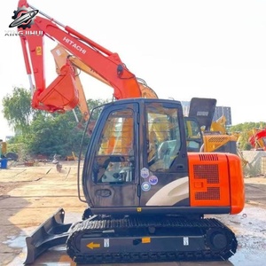 Used Hitachi60 MiniCrawler Excavator 6Ton 0.2m³<b>Bucket</b> Original Japan Brand <b>Small</b> Construction Excavator Low Hours Good Condition - Product Image 3
