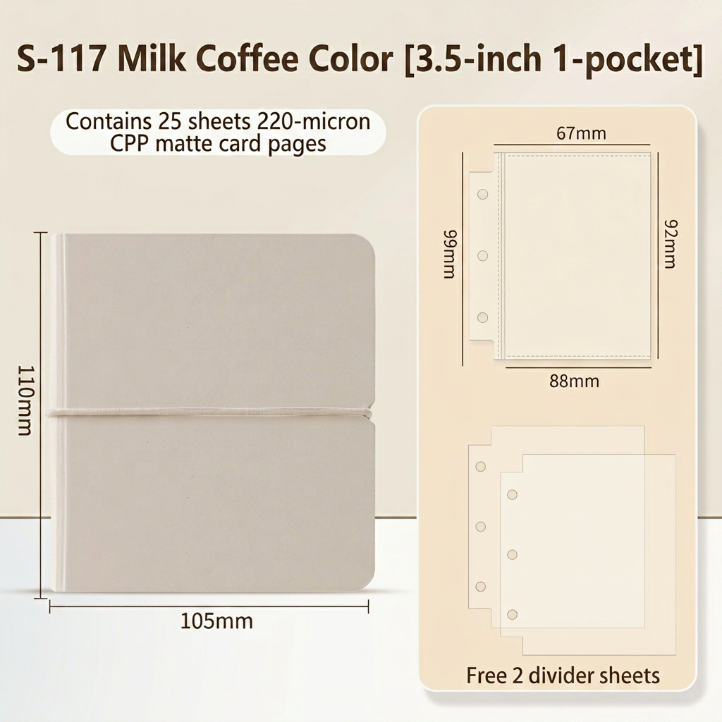 50 3.5-inch 1-grid card books per box