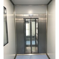 Cabine de douche d'air pour salle blanche avec système interverrouillé en acier inoxydable pour l'industrie pharmaceutique et les laboratoires électroniques