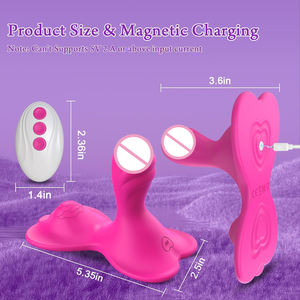 9 + 9モード大人のおもちゃ大人用おもちゃシットライドクリットアナルGスポットバイブレーターAPPリモコン付きパンティーウェアラブルバイブレーター - Product Image 3