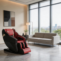 Fauteuil de massage intelligent 3D à gravité zéro de luxe, fonction musicale Bluetooth, massage complet du cou, du corps et des pieds, spa portable à domicile