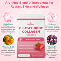OEM ODM AegleWell Poudre de Glutathion et Collagène 30x10g Sachets Marque Privée Éclaircissant pour la Peau Vitamine C E B6 Complément Beauté