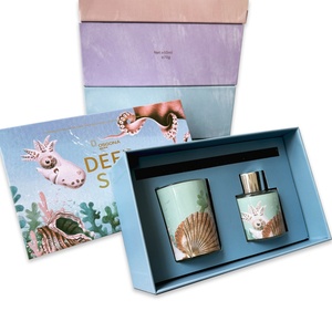 Personalized Luxury Packaging Scented Candle Lid and Base Gift Box Customized Hair Ribbon Fur Wigs Socks Bra Gsm Item - Product Image 1