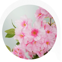 Künstlicher Kirschblütenbaum mit Echtwirkungseffekt, Lebensechter Seiden-Sakura-Baum mit Natürlicher Rindenoptik zur Dekoration