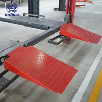 Elevador Hidráulico de Estacionamiento de Cuatro Postes BJS BJS2202 de Doble Capa, Ahorro de Espacio, 4T, Altura de Elevación de 1600 mm, Multivoltaje, Directo de Fábrica