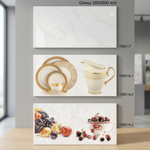 Meilleur design Porcelaine émaillée 300x600mm 30x60cm Carreaux muraux en céramique numérique 12x24 pour cuisine salle de bain usage décoratif intérieur - Product Image 1
