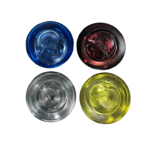 高速道路 & 建設ゾーン用猫目360度強化ガラス青赤白反射道路スタッド - Product Image 2