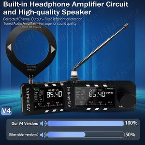 Mini radio V4 pleine bande avec écran 1,9 pouces, FM AM SSB LSB USB, circuit Hi-Z intégré, Type-C V4 avancé ESP32-S3 M - Product Image 4