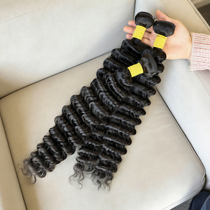 Oferta Especial: Cabello Humano Virgen Brasileño 100% Natural, Ondulado Profundo, de 16 a 36 Pulgadas, Paquetes de Cabello Crudo Sin Procesar para Estilos de Mujeres Negras - Product Image 4