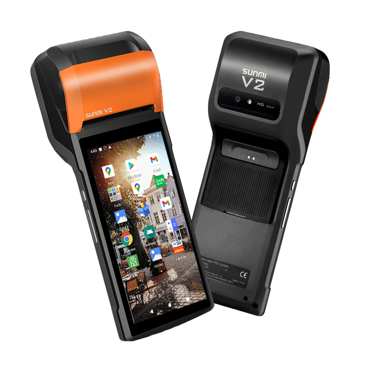 Sunmi V2 4G WIFI SIM-карта с сенсорным экраном Pos-система 2G RAM и 16G ROM кассовый аппарат Беспроводная передача данных Android Pos