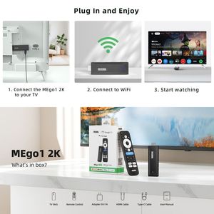 MECOOL MEgo1 2K <span class=keywords><strong>TV</strong></span> <span class=keywords><strong>Stick</strong></span> RTD1332 Android HD Puerto Dual Band Wi-Fi Reproductor Multimedia Compacto para Streaming Smart <span class=keywords><strong>TV</strong></span> Streaming <span class=keywords><strong>Stick</strong></span> - Product Image 3