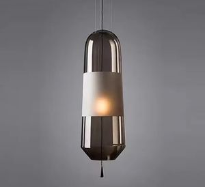 Zèle éclairage Art ambre gris fumé verre salle à manger petite tête unique verre suspension - Product Image 3