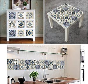 Kakofaci Bohemian Style 12 Pcs (6x6 In) Decorative <strong>Tile</strong> Stickers,Peel And <strong>Stick</strong> Wallcovering - Product Image 2