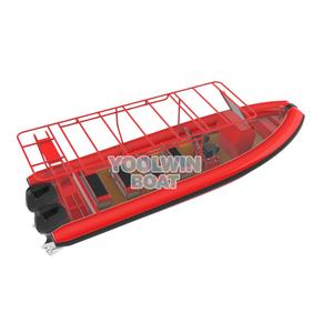 Yoowin Gommone RHIB da 28 Piedi per Uso Gravoso Personalizzato per Addestramento e Soccorso Governativo, <span class=keywords><strong>in</strong></span> Vendita per Esercitazioni di Evacuazione <span class=keywords><strong>in</strong></span> Caso di Emergenza e Disastri - Product Image 5