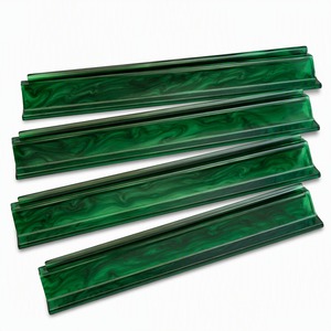 Ensemble de 4 supports à mahjong en acrylique à motif vert cyprès - Product Image 1