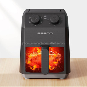 Josoo OEM 3L <b>Square</b> Air Fryer <b>Plastic</b> Non-Stick Coating Fast Cooking Energy Saving Digital Black Hotel Household Use Smart Air F - Product Image 5