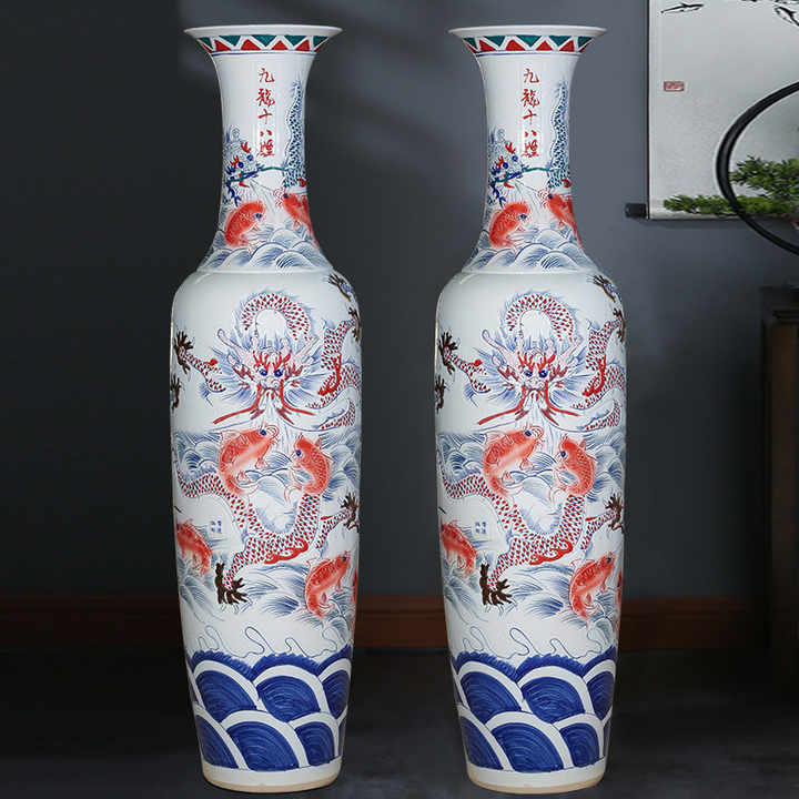 中国 赤い 花瓶 Amazon.co.jp: 中国の赤いセラミック花瓶の飾り全体的な花盆栽