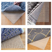 Tapis antidérapant en maille PVC, coussin antidérapant pour tapis, non adhésif pour planchers de bois franc, super adhérence, rembourrage épais, ajoute un amorti, empêche le glissement