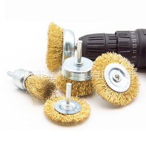 Brosse métallique en fil d'acier Mr Drill, 50 mm, pour l'élimination de la rouille, le polissage, le débavurage, fournitures d'artisanat - Product Image 1