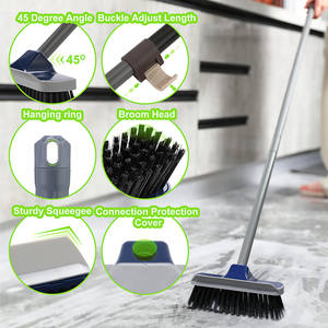<span class=keywords><strong>Brosse</strong></span> à plancher avec long manche, <span class=keywords><strong>brosse</strong></span> à récurer robuste, <span class=keywords><strong>balai</strong></span> à raclette 2 en 1 pour nettoyer la terrasse, la <span class=keywords><strong>piscine</strong></span>, le garage, la salle de bain - Product Image 3
