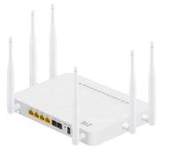 Venta caliente EPON F680 ONU 1GE FE + WIFI puente de acceso remoto Firmware en inglés FTTH ONT ONU WIFI Router funciona en OLT c300 F680