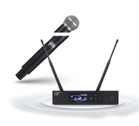 Système de microphone sans fil UHF professionnel QLXD4 Beta58 complet, monocanal 640-690 MHz, portable, avec suppression du bruit, léger, pour église
