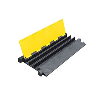 Protector de Cables de 900*500*140 mm, Rampa de Goma para Reducir la Velocidad y Seguridad Vial