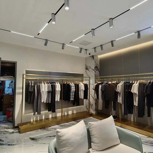 定制零售店夹具金布展示架支架金属精品服装服装架服装展示架 - Product Image 5