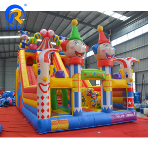 Structure gonflable combinée thème <span class=keywords><strong>cirque</strong></span> et carnaval, design clown, aire de jeux gonflable commerciale pour la location événementielle - Product Image 2